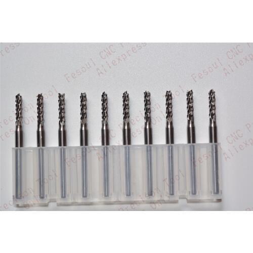 3.175mm(1/8'')*2.5mm,10pcs,Freeshipping PCB Corn Milling Cutter,Solid carbide CNC Drill Bit,wood tool,plastic,MDF