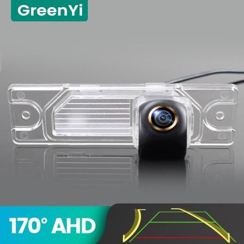 GreenYi 170° AHD Trajectory Car Rear View Camera For Renault Koleo 2009 2010 2012 2013 2014 2015 2016 Reverse Vehicle Parking