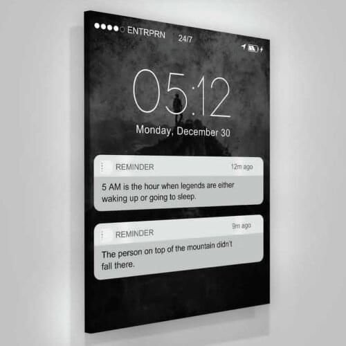 Art Wall Painting Picture Entrepreneur Motivational Quote 5A Reminder Posters Prints Walls Canvas For Office Livingroom Bedroom