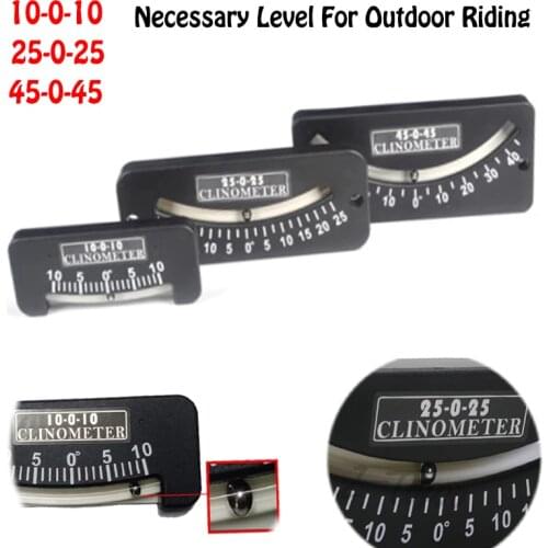 25-0-25 Inclinometer 45-0-45 Tilt Gauge Slope Locator Dual Scale Multi-Purpose Angle Indicator Trail Inclinometer