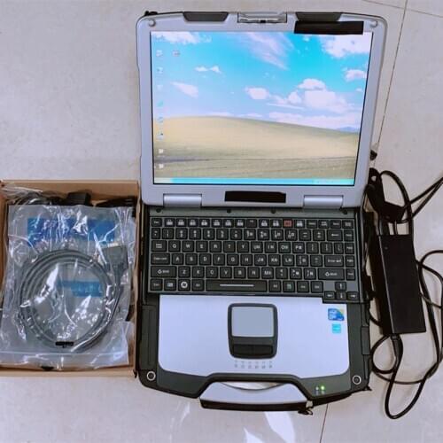 Volvo vcads truck diagnostic tool Pro latest software installed in laptop cf30 ram 4g touch screen ready to use 2 years warranty