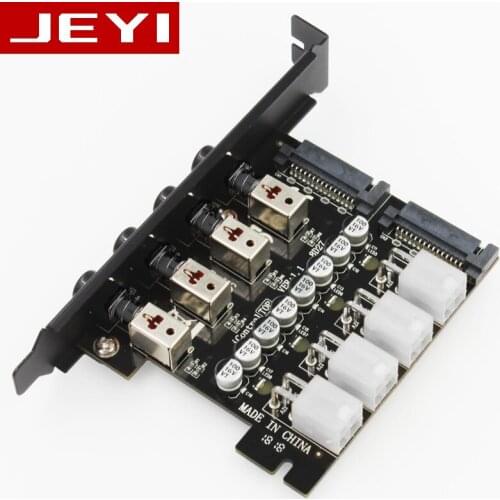 JEYI More 4 HDD SSD Power Switch Control System Intelligent Control Hard Disk Management System Four Hard Disk Hard 15PIN Sata