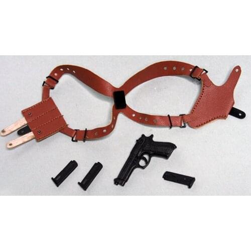 Mgtoys 1/6 Soldier Weapon Accessories Classic Single Double Double Chest Gun Hanging Two 12-Inch Action Figure Accessories