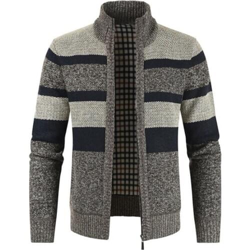 2020 Mens Sweaters Autumn Winter Warm Knitted Sweater Jackets Cardigan Male Clothing Casual Knitwear coat