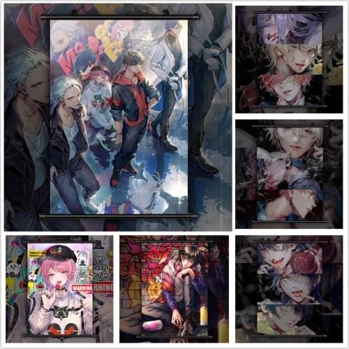 Wall Art Hanging Painting Hypnosis Mic Division Rap Battle Poster Canvas Print Picture Home Decoration Scroll Bedside Background