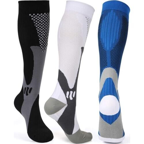 Anti Fatigue Women Men Sport Running Flight Travel Compression Socks Tired Anti Varicose Veins Stockings For Men Women Travel
