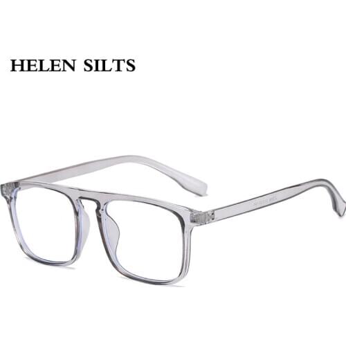 New Fashion Anti blue light Square Clear Glasses Frame Women Transparent Blue Mirror Computer Goggles Optics Glasses Frames H105
