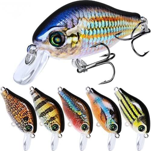 Fishing Lures Crankbait Bait Artificial Hard Bass Swing 52mm 8.5g Artificial Bait 10 Colors Plastic Colorful Carpfishing Gear