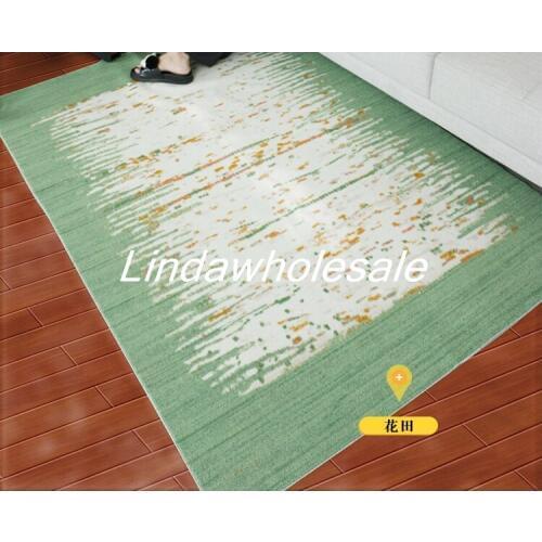 Modern geometric living room coffee table mat washable bed side carpet