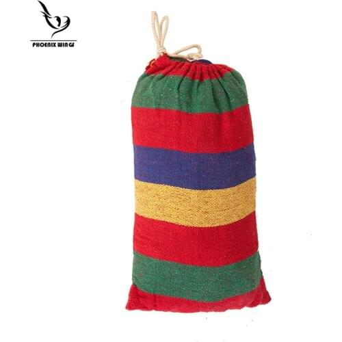 High Quality Strong Canvas Camping and camping supplies Single canvas hammock 200*80cm free shipping