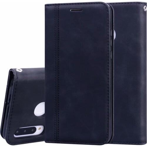 Y6p Fashion PU Leather Flip Case For Huawei Y6p Mobile Phone Protection Bag Magnetic Suction Cover