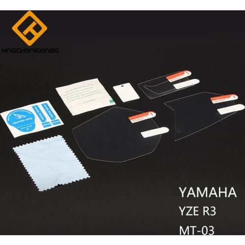 Motorcycle Speedometer Cluster Scratch Protector Dashboard Film Screen Stickers For Yamaha YZE R3 MT-03