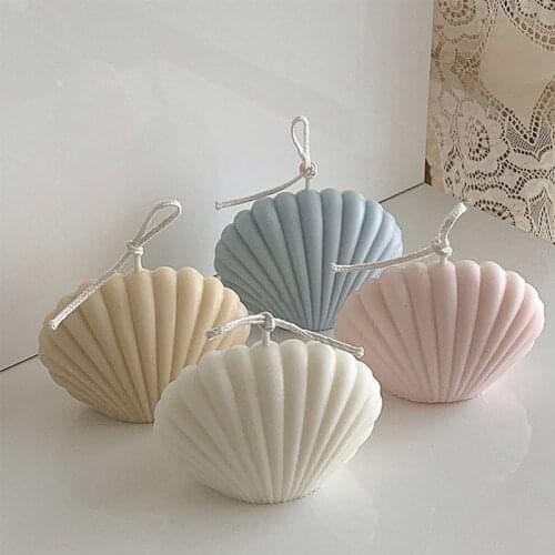 1Pc Shell Candle Home Decoration Shooting Background Props Birthday Decoration Soy Wax Scented Candles