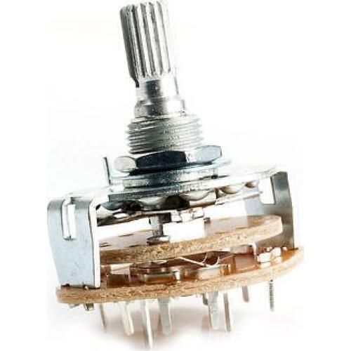 10pcs,2 Pole 4 Position 2P4T Rotary Switch for Les Paul