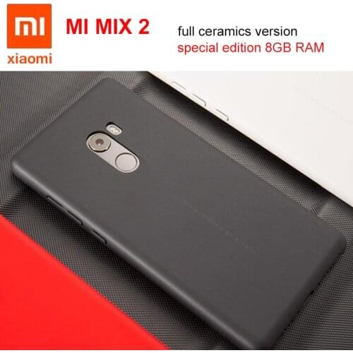 100% Original XIAOMI Mi MIX 2 Case Special Edition 8GB Ram MIX2 full ceramics Cover Ultra Thin Back Hard PC Case Shell 5.99"