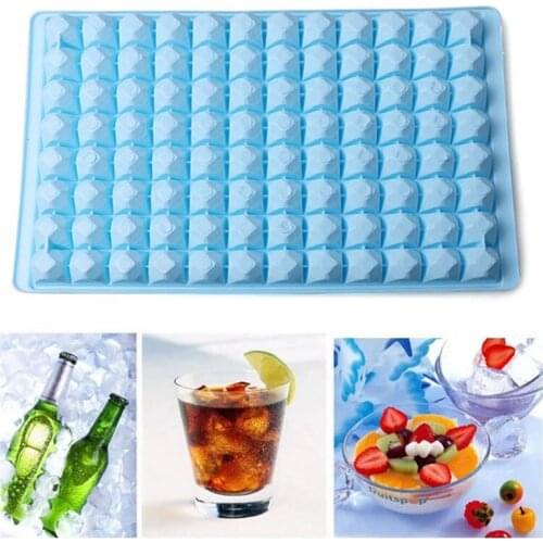 96 Grids Food Grade Silicone Ice Tray Fruit Ice Cube Maker DIY Creative Small Ice Cube Mold Square Shape Kitchen Accessories