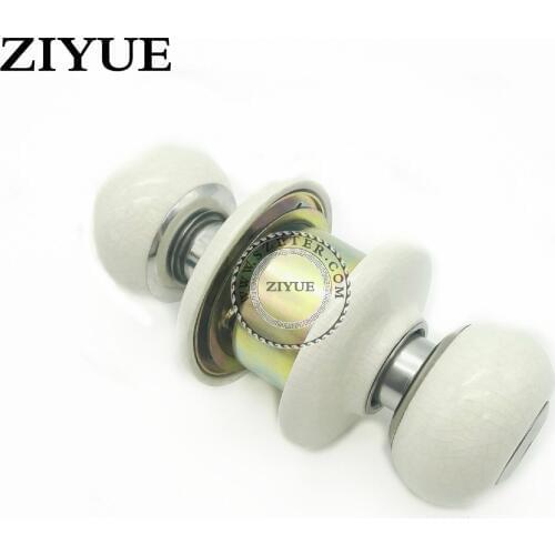Free Shipping Ceramic Spherical Door lock Cylinder Door Room Lock Mechanical For Living room wooden door