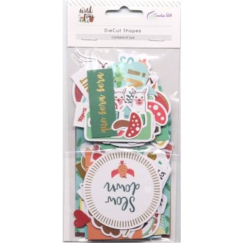 CRZCrafter Printed Paper Diecuts Shapes Paper Ephemera Foil Designs Crafts Scrapbooking Cardmaking Journal Embellishments