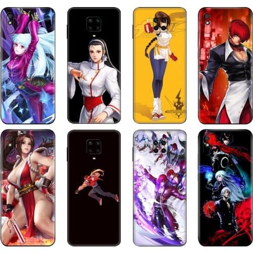 Black tpu Case For Xiaomi Redmi 7A 8 8A 9 9A 9C Case Redmi Note 8T 8 Pro T Note 9 9S 9 Pro Case The King of Fighters