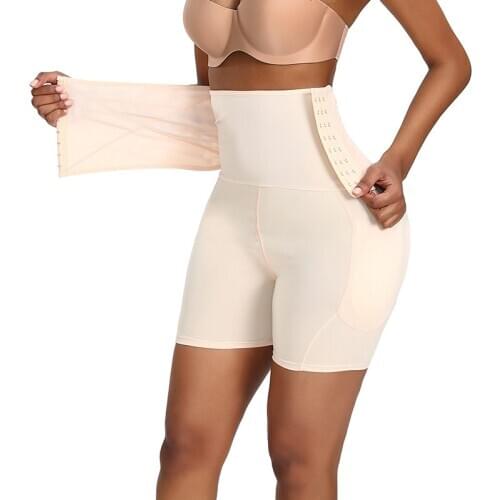 Women Body Shaper Panties Postpartum Waist Trainer Slimming Double Tummy Control Sponge Pads Buttock Lifter Shapewear Briefs