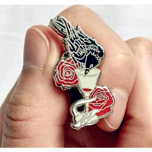 The Dregs Crows Six of Crow Enamel Brooch Pin Backpack Hat Bag Collar Lapel Pins Badges Women Mens Fashion Jewelry Accessories