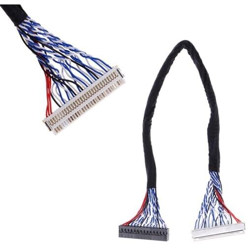 1pc 8 Bit LVDS Cable FIX-30 Pin 2ch For 17 19 22 26 inch LCD/LED Panel Controller 25cm Z17