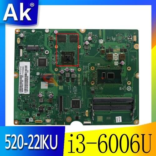For Lenovo AIO 520-22IKU Laptop motherboard i3-6006U DCA30 LA-E882P Independent Graphics Card Motherboard free shipping