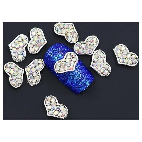 10 x Fashion 3D Glitter Rhinestone Nail Art Sticker Jewelry Alloy DIY Decoration