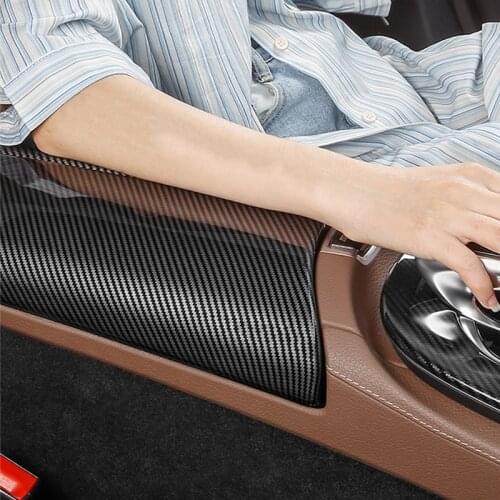Car Center Console Sticker Armrest Box Panel Trim Cover for Mercedes Benz E Class W213 2016 2017 2018 2019 2020
