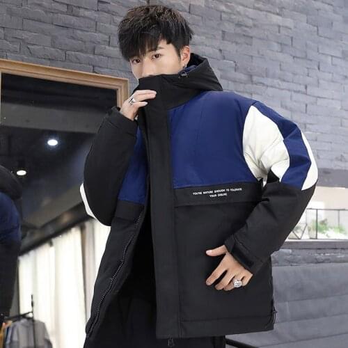 New winter products thick hooded down jacket mens short youth white duck down warm casual large size