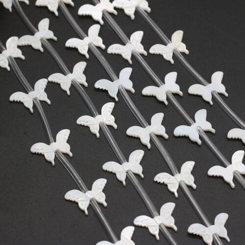 Wholesale Natural Shell Lucky Butterfly Beads Mother of Pearl Sunflower Loose Beads DIY For Bracelet Earring Jewelry Making