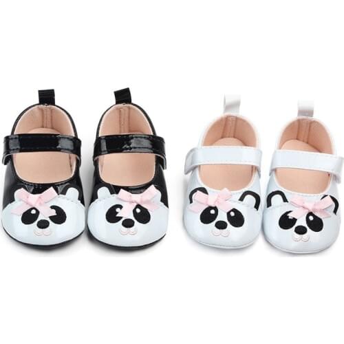 Autumn Winter Baby Shoes First walk Cartoon Panda Slippers Newborn Boy girl Baby Anti-slip Floor Shoes PU Baby Toddler Shoes