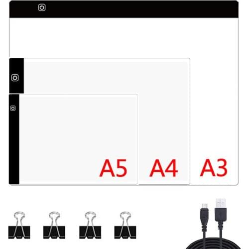 A3 A4 A5 Drawing Tablet Diamond Painting board USB Art Copy Pad Writing Sketching Wacom Tracing led light pad