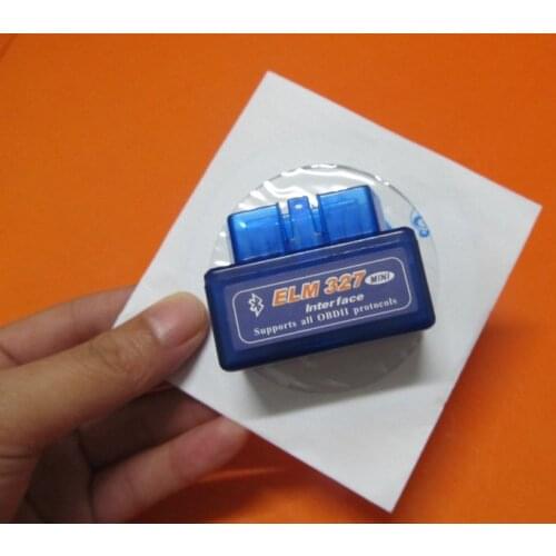 Latest Version Mini Elm327 Auto Scanner Elm 327 v2.1 Interface Supports All Obdii Protocols Bluetooth Adapter Android Torque