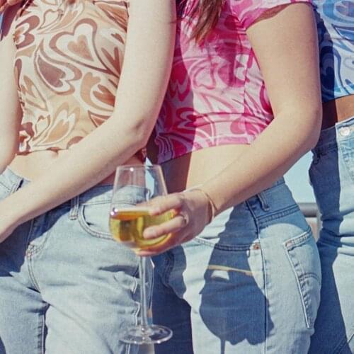 Print Long Sleeve Crop Tops T Shirts Y2K WomenTop Round Neck Sleeveless Love Print Cropped T-shirt