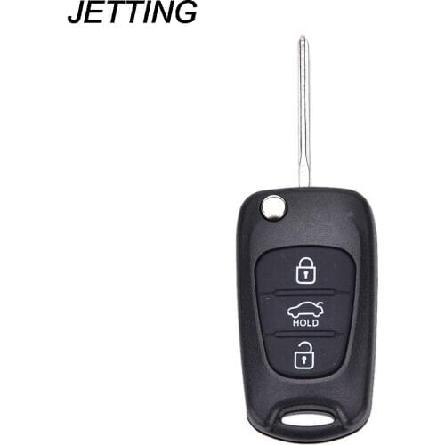 JETTING 3 Button Replacement Remote Case Flip Key Shell fit for KIA Rondo Sportage Soul Rio