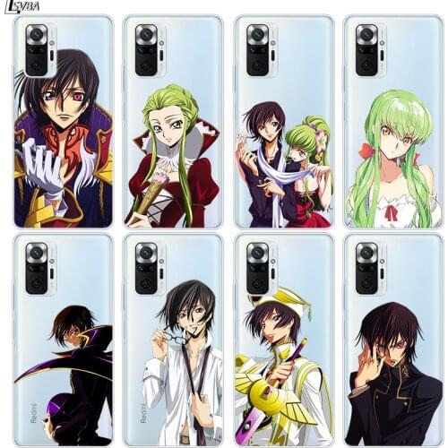 Anime Code Geass Lelouch Silicone Cover For Xiaomi Redmi Note 10 10S 9 9S Pro Max 9T 8T 8 7 6 5 Pro 5A 4X 4 Phone Case