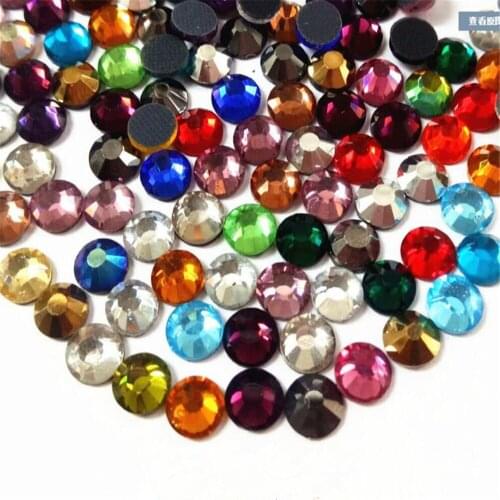 SS10 1440PCS Common Colors DMC Crystal Rhinestones DIY Loose Glue HotFix Crystal Rhinestone Garment Decoration Hand Craft