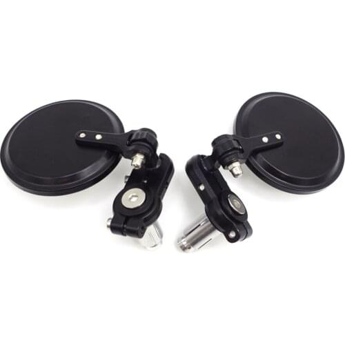 Universal Retro Motorcycle bar end mirror Round Motorbike Rearview Mirrors Accessories FOR kawasaki z900 suzuki bandit 650 zx6r