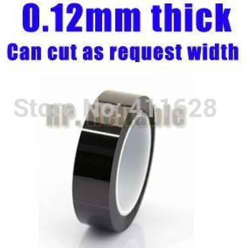1x 15mm*33M*(0.12mm thick) High Temperature Resist Adhesive Polyimide Film Tape for PCB, SMT Masking, Lamination Switch Battery