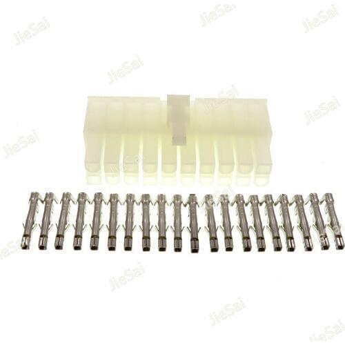 20 Pin Electrical Modified Extension Wire Connector Cord Power Plug