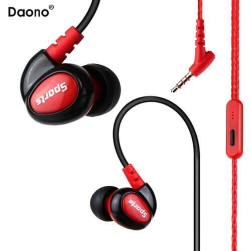 2017 Sport Headphones Waterproof Earphones Running Sweatproof Stereo Bass Music Headset With Mic For All Mobile Phone 5 color