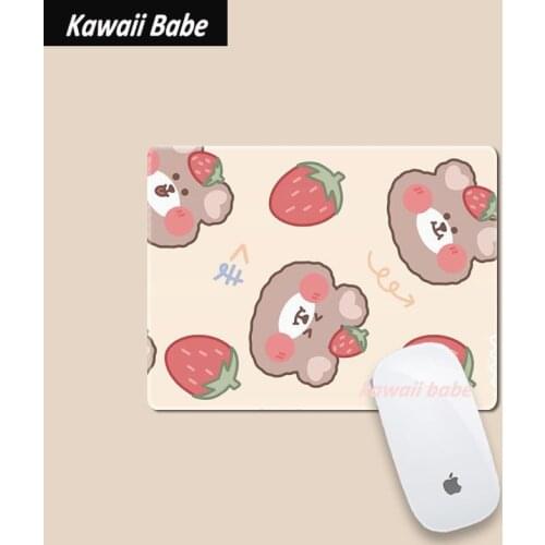 22x18cm Kawaii Mouse Pad Office Accessories Deskpad Mat for Mice Mouse Writing Desk Mats Cute Mouse Pad Laptop Mouse Mat girl