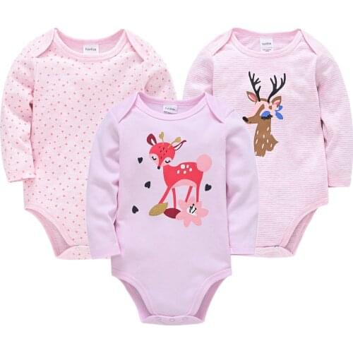 Roupa de bebe Romper Baby Girl Clothes Outfit Cartoon Cotton 3PCS Long Sleeve Newborn Toddler Boy Romper Autumn Baby Clothing