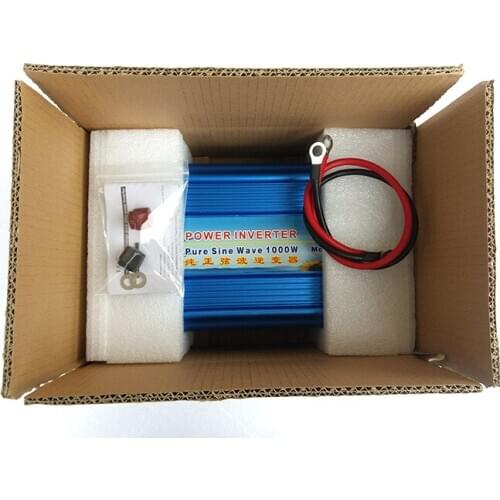 Free shipping 12v 220v 1000W digital display inverter pure sine wave