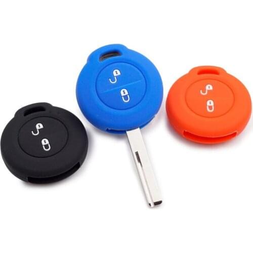 Car Key Cover For Smart Forfour City Fortwo Roadster Mitsubishi Colt Warior Carisma 2 Buttons Remote Key Case Car Accessories