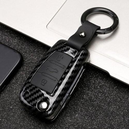 ABS Car Key Case Cover For Audi C6 A1 A3 C5 Q3 B6 B7 B8 A4 A5 A6 A7 A8 Q5 Q7 R8 TT S5 S6 S7 S8 SQ5 RS5 holder shell keychain