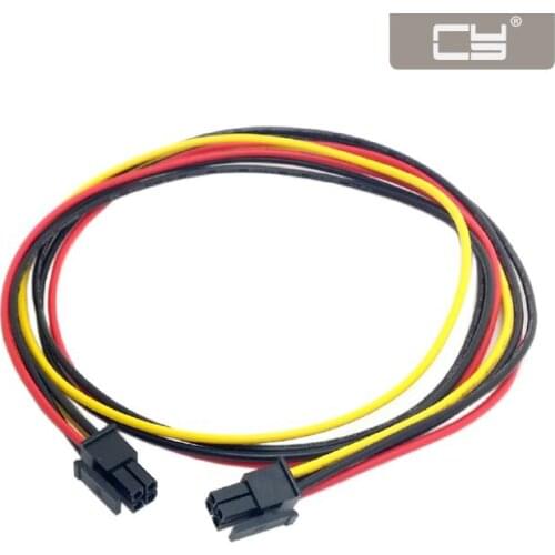 CY ATX Molex Micro Fit Connector 4Pin Male to Male Power Cable 60cm
