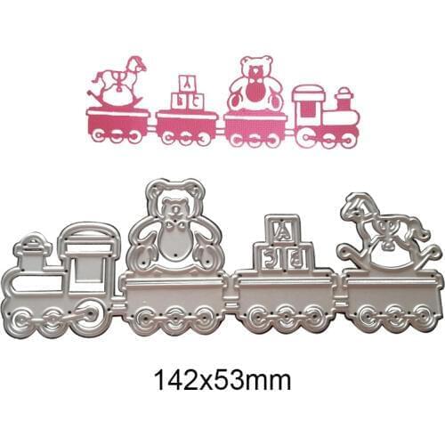 Baby Toy Car Metal Cutting Dies Stencil for DIY Scrapbooking Photo Album Embossing Kids Cards Decorative Paper Crafts Die Cuts