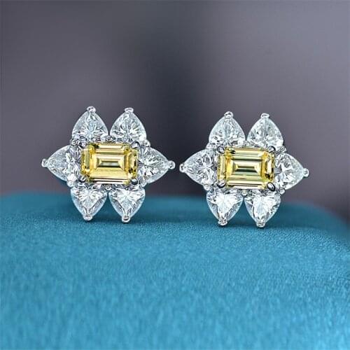 Designer Fashion 925 Sterling Silver Jewelry 3A Cubic Zirconia Party Earring